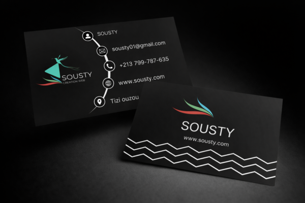 Conception cartes visite recto-verso