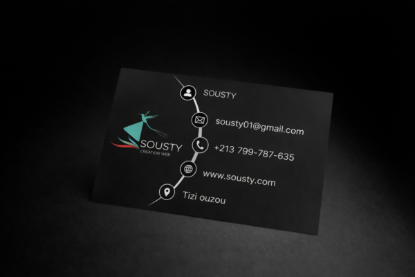 Conception cartes visite recto