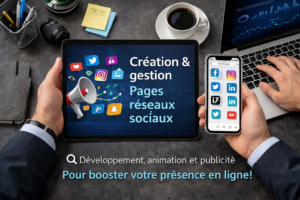 création et gestion de pages réseaux sociaux