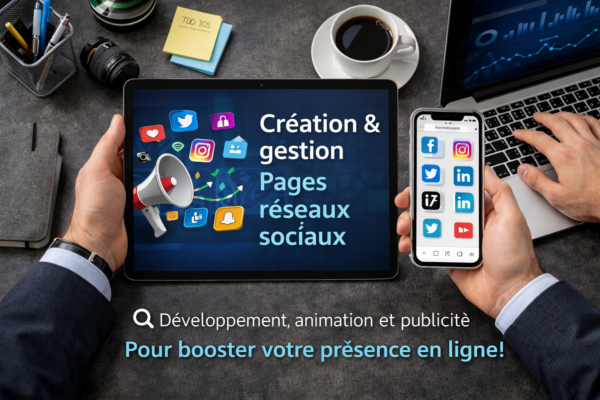 création et gestion de pages réseaux sociaux
