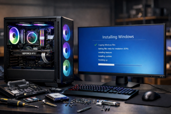 montage et installation système pc gamer