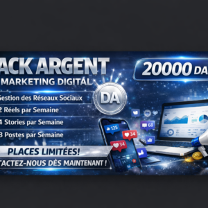 Marketing digital pack argent